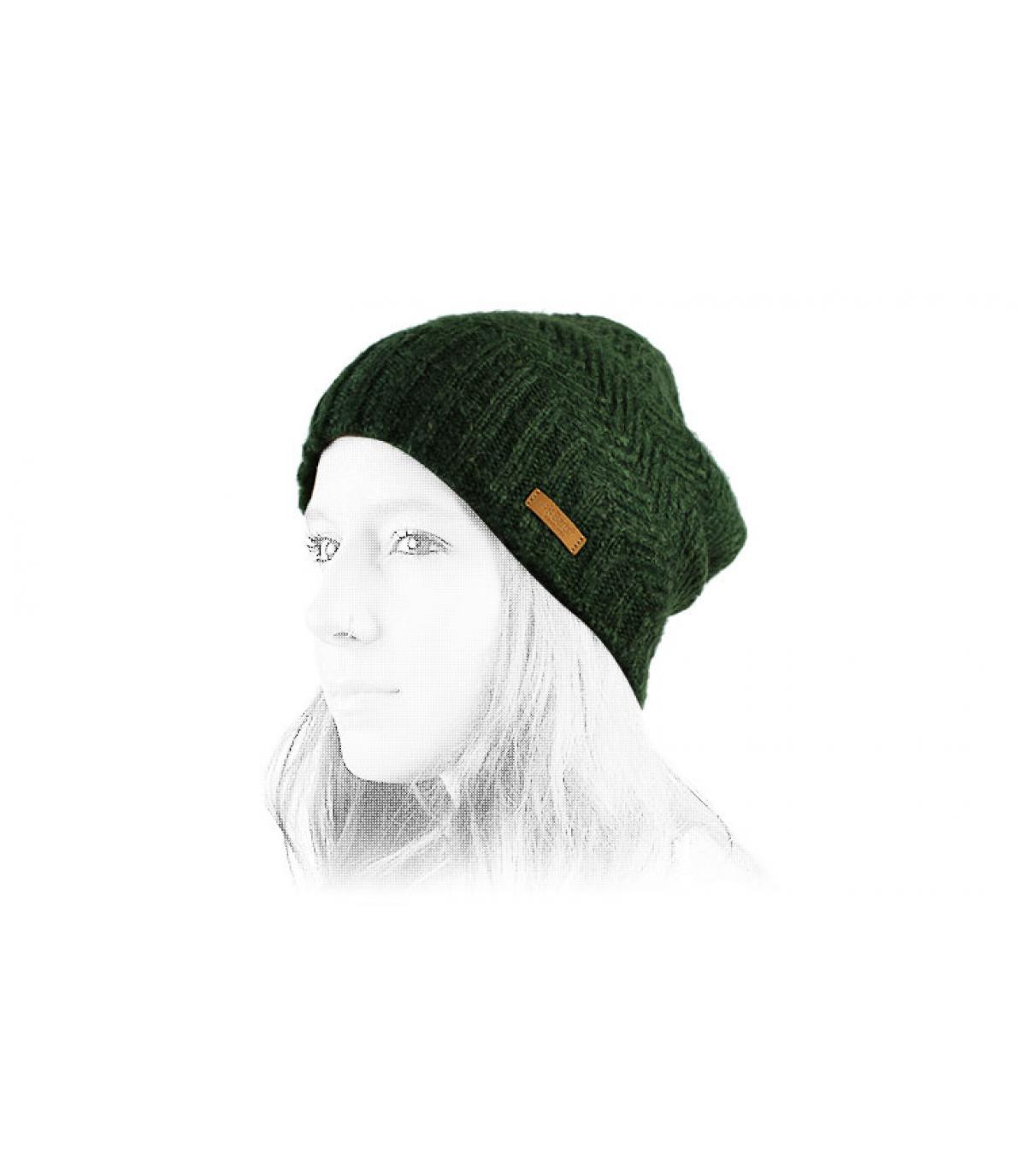 Barts green long beanie Barts